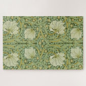 William Morris Pimpernel Bloemen Blauw Behang Legpuzzel (Horizontaal)