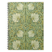 William Morris Pimpernel Bloemen Blauw Behang Notitieboek (Voorkant)