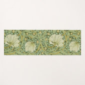 William Morris Pimpernel Bloemen Blauw Behang Yogamat (Voorkant (horizontaal))