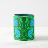 William Morris Pimpernel, Blue & Emerald Green Mok (Midden)