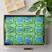 William Morris Pimpernel, Blue & Lime Green Tissuepapier (Geschenk)