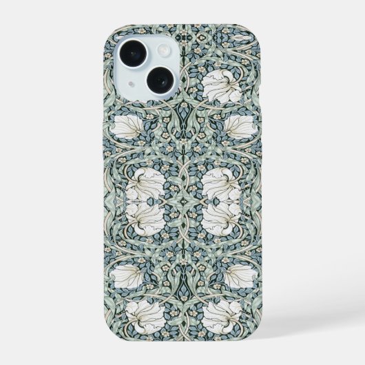 William Morris Pimpernel Blue Motif Intriqué (Verso)