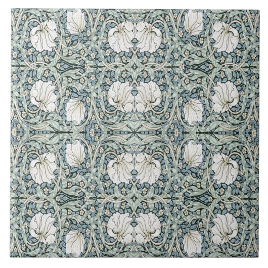 William Morris Pimpernel Blue Tegeltje (Voorkant)