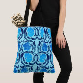 William Morris Pimpernel, Denim & Light Blue Tote Bag (Dichtbij)