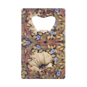 William Morris Pimpernel  Floral Kredietkaart Flessenopener