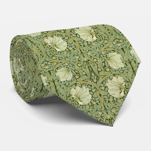 William Morris  Pimpernel Floral Pattern Stropdas (Opgerold)