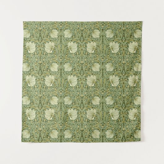 William Morris Pimpernel Floral Pattern Wandkleed (Voorkant)