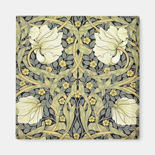 William Morris Pimpernel Floral Wallpaper Magneet (Voorkant)