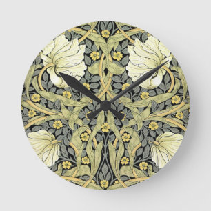 William Morris Pimpernel Floral Wallpaper Ronde Klok