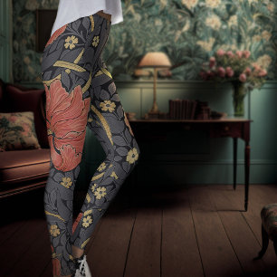 William Morris Pimpernel Leggings Motifs Vintages