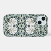 William Morris Pimpernel motif bleu complexe (Verso Horizontal)