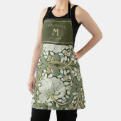 William Morris Pimpernel Pattern Apron Schort (Insitu)