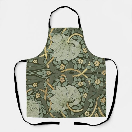 William Morris Pimpernel  Pattern Apron Schort (Voorkant)