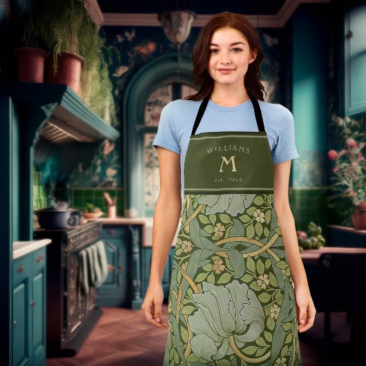 William Morris Pimpernel Pattern Apron Schort