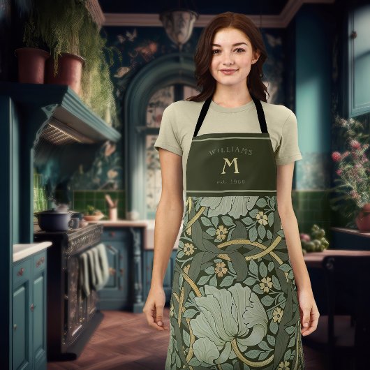 William Morris Pimpernel Pattern Apron Schort