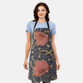 William Morris Pimpernel  Pattern Apron Schort (Gedragen)