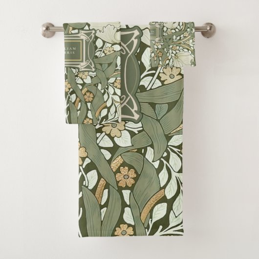 William Morris Pimpernel Pattern Bad Handdoek (Insitu)