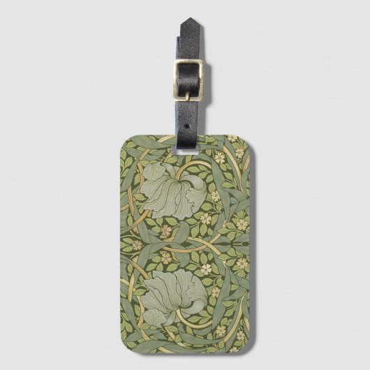 William Morris Pimpernel  Pattern Bagagelabel (Voorkant (verticaal))