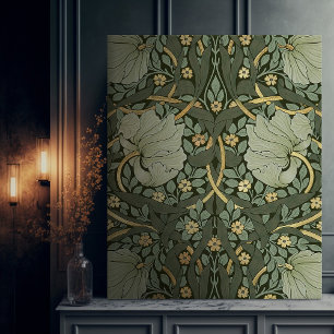 William Morris Pimpernel Pattern Canvas Pr Afdruk