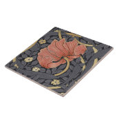 William Morris Pimpernel Pattern Ceramic T Tegeltje (Zijkant)