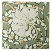 William Morris Pimpernel Pattern Ceramic T Tegeltje (Voorkant)