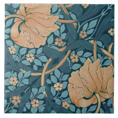 William Morris Pimpernel Pattern Ceramic T Tegeltje (Voorkant)
