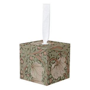 William Morris Pimpernel  Pattern Cube Orna Kubus Ornament