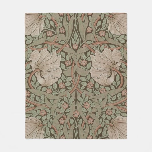 William Morris Pimpernel  Pattern Fleece Bl (Voorkant)