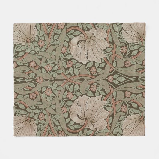 William Morris Pimpernel  Pattern Fleece Bl (Voorkant (Horizontaal))