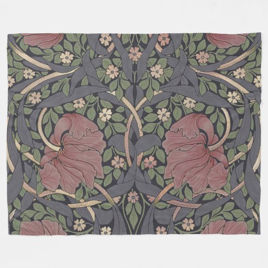 William Morris Pimpernel  Pattern Fleece Bl (Voorkant (Horizontaal))