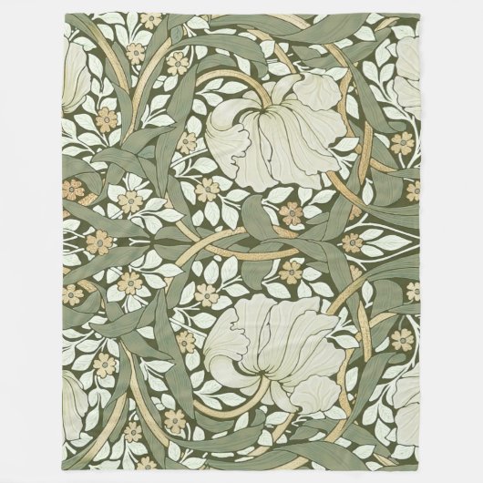 William Morris Pimpernel  Pattern Fleece Bl (Voorkant)