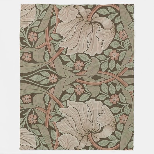 William Morris Pimpernel  Pattern Fleece Bl (Voorkant)