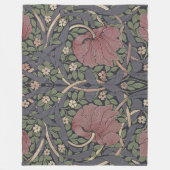 William Morris Pimpernel  Pattern Fleece Bl Deken (Voorkant)