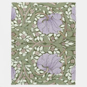 William Morris Pimpernel  Pattern Fleece Bl Deken (Voorkant)