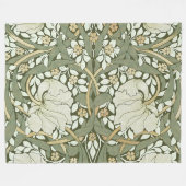 William Morris Pimpernel  Pattern Fleece Bl Deken (Voorkant (Horizontaal))