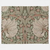 William Morris Pimpernel  Pattern Fleece Bl Deken (Voorkant (Horizontaal))
