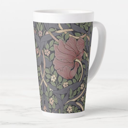 William Morris Pimpernel  Pattern Latte Mok (Rechterhoek)