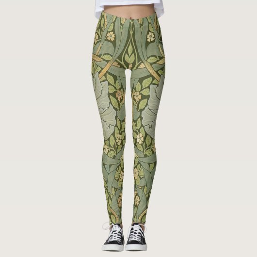 William Morris Pimpernel Pattern Leggings (Voorkant)