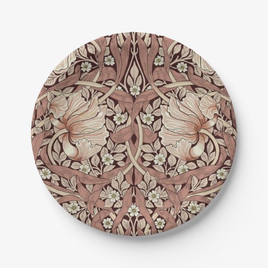 William Morris Pimpernel  Pattern Papieren Bordje (Voorkant)