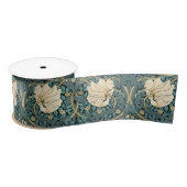 William Morris Pimpernel Pattern Satin Rib Lint (Spoel)