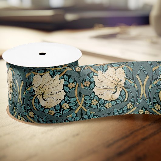 William Morris Pimpernel Pattern Satin Rib Lint