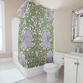 William Morris Pimpernel Pattern Shower Cu Douchegordijn (In situ)