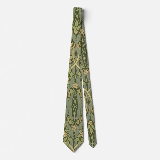 William Morris Pimpernel  Pattern Stropdas (Voorkant)