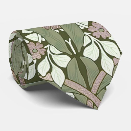 William Morris Pimpernel Pattern Stropdas (Opgerold)