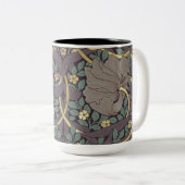 William Morris Pimpernel  Pattern Two-Tone Tweekleurige Koffiemok (Voorkant rechts)
