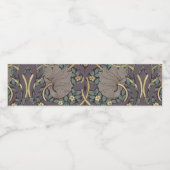 William Morris Pimpernel  Pattern Water Bot Waterfles Etiket (Enkel label)