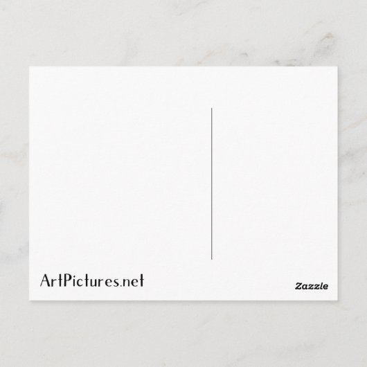 William Morris Pimpernel Pre-Raphaelite Briefkaart (Achterkant)