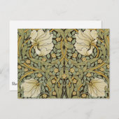 William Morris Pimpernel Pre-Raphaelite Briefkaart (Voorkant / Achterkant)