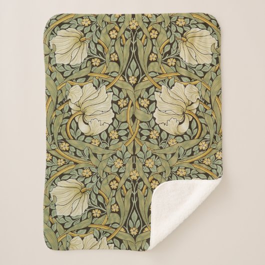 William Morris Pimpernel  Pre-Raphaelite Sherpa Deken (Voorkant)