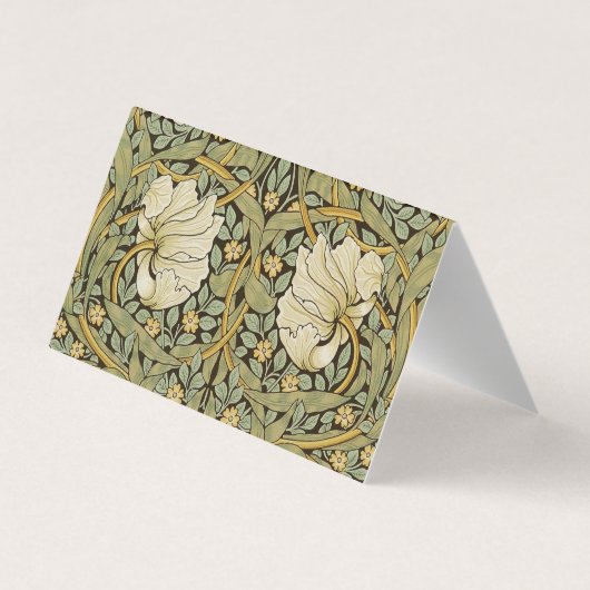 William Morris Pimpernel  Pre-Raphaelite Visitekaartjes (Achterkant)